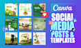 design pro social media posts and canva templates