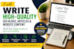write high quality SEO blogs