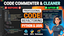 code commenter and cleaner