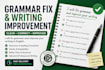 fix grammar and improve your writing in english