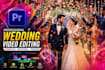 do cinematic wedding video editing