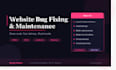 fix bugs and maintain your HTML CSS and javascript website