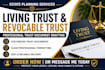 draft a professional living trust and revocable trust estate planning document