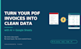 extract data from PDF invoices into google sheets using ai
