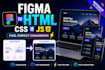 convert figma or PSD to responsive HTML CSS and js website
