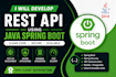 develop rest API using java spring boot