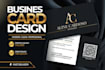 design a modern and professional double sided business card