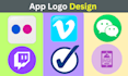 design modern app icon for ios and android apps