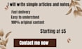 write simple articles and notes for students