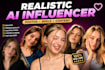 make realistic ai influencer for instagram and only fans