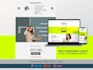 provide a professional HTML sass and CSS template