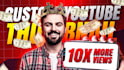 create professional eye catchy youtube thumbnail