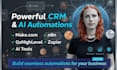 develop ai CRM automation n8n workflow n8n ai agent zapier monday com