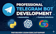 do professional python telegram bot development