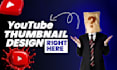design cinematic faceless youtube thumbnails for automation and cash cow channel