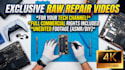 provide exclusive raw electronics repair videos for your channel