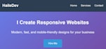 create a responsive website using HTML, CSS and javascript