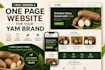 do yam one page website