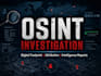 conduct a professional osint investigation and intelligence report