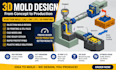 3d mold design 3d printing cad modeling injection molds stl cnc ready prototype
