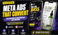 design high converting meta ads, facebook ads design