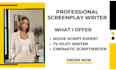 do screenplay screenwriting scriptwriting movie script feature film script