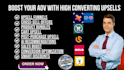 upsell and cross sell optimization selleasy reconvert aftersell zipify hextom