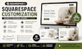 do modern squarespace website design, redesign squarespace