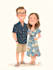 make family or couple caricature