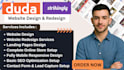 design duda website, duda website redesign, duda bug fix and strikingly website