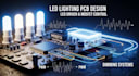 design led lighting pcb, led driver, mosfet control and dimming systems