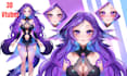 create a vtuber model live2d avatar with rigging for vtube studio