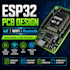 design esp32 pcb for iot, wifi and bluetooth application