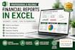 create financial reports in excel