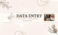 do accurate data entry, excel tasks and admin support