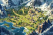 make a fantasy map illustration for map