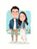 do couple caricature illustration for you
