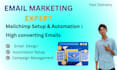 design mailchimp email template and automation