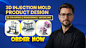 do plastic injections mold design and 3d product modeling or rendering