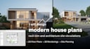design modern house plans, revit bim and architecture site visualizations