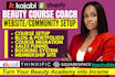 setup beauty course funnel kajabi website squarespace thinkific teachable skool