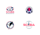 design unique scua diving logo with one day delivery