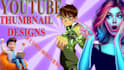 make marvellous and different style youtube thumbnails