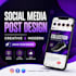 simple and creative social media post designs
