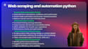 do web scraping and automation python