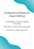 proofread and edit your research paper professionally