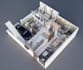 create 2d to 3d floor plan architectural 3d 4k rendering