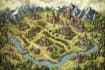 detailed hand drawn fantasy map illustration custom map