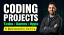 do your coding tasks games and projects in cpp python and java