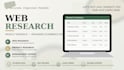 do web research and product research for ecommerce stores